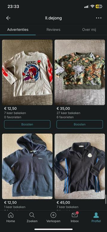 Merk kleding jongen 56 t/m 104 beschikbaar voor biedingen