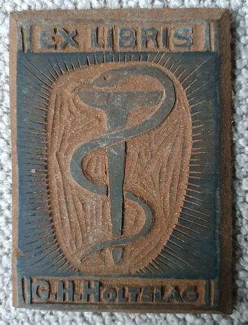 Ex Libris G.H. Holtslag Esculaap geneeskunde beschikbaar voor biedingen