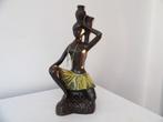 Art Deco Fifties Beeld Cortendorf Keramiek, Afrika Vrouw 2, Ophalen of Verzenden