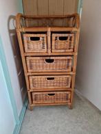 Rieten ladekast, Ophalen, Gebruikt, 50 tot 100 cm, Met lade(s)