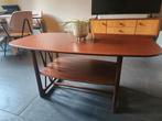 Vintage Patijn Salontafel, Huis en Inrichting, Ophalen, Gebruikt, Rond, 50 tot 100 cm
