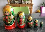Baboesjka, Matroesjka, Rusland, hout, handbeschilderd, vijf, Ophalen, Gebruikt