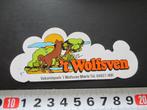 sticker mierlo vakantiepark 't wolfsven strip wolf, Ophalen, Zo goed als nieuw