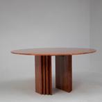 Ronde Travertin Eettafel – Rosso Travertino, Huis en Inrichting, Tafels | Eettafels, Overige materialen, Rond, Nieuw, Ophalen of Verzenden