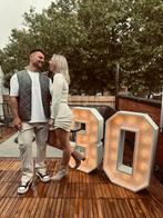 Luxe XL Witte Lichtletters & Cijfers -  voor Elk Feest, Ophalen, Zo goed als nieuw
