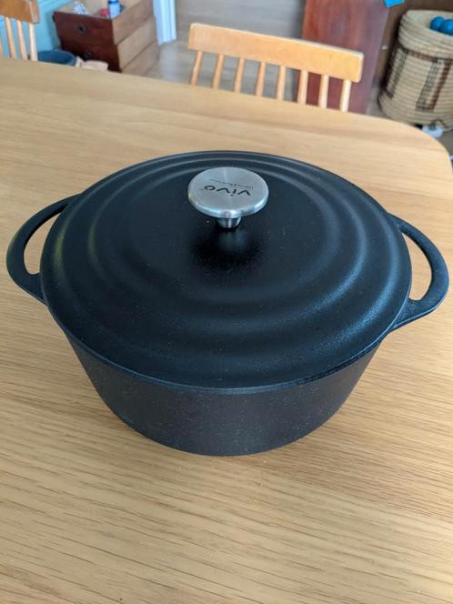 Gietijzeren braadpan, Huis en Inrichting, Keuken | Potten en Pannen, Gebruikt, Koekenpan of Braadpan, Gietijzer, Inductieplaat