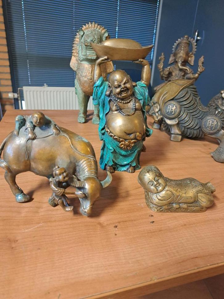 Antieke Bronzen Boeddha Beelden - Topstaat!, Antiek en Kunst, Kunst | Beelden en Houtsnijwerken, Ophalen of Verzenden
