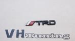 Toyota TRD 3D logo zelfklevend 9 cm metaal mat zwart, Auto diversen, Tuning en Styling, Ophalen of Verzenden