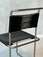 Tecta B40 eetkamerstoelen 2x Marcel Breuer Bauhaus prijs p/s, Gebruikt, Zwart, Ophalen of Verzenden, Metaal