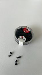Papillon Rocailles glaskralen 4 mm 18g zwart, Nieuw, Ophalen of Verzenden