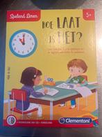 Spelend Leren Klok Kijken - Nieuwstaat!, Kinderen en Baby's, Speelgoed | Educatief en Creatief, Ophalen, Zo goed als nieuw, Taal en Lezen