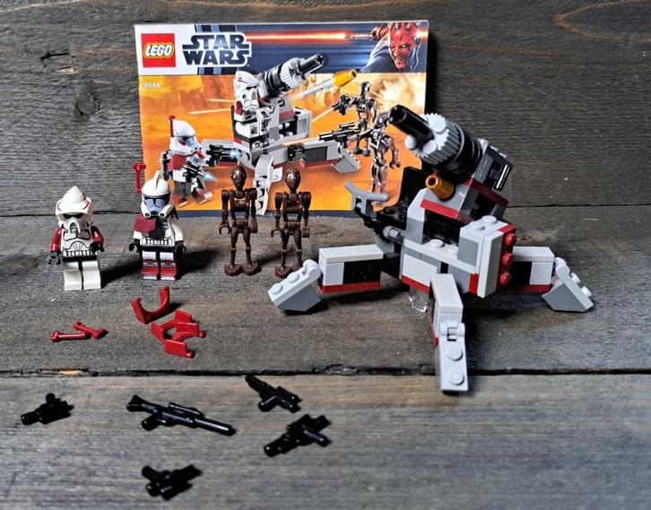 Lego Star Wars set 9488 Elite Clone Trooper & Commando Droid, Kinderen en Baby's, Speelgoed | Duplo en Lego, Zo goed als nieuw