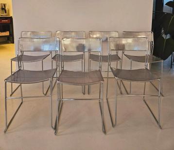 Sultana Arrben vintage design stoelen chroom beschikbaar voor biedingen