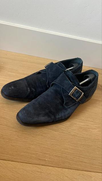 Nette gespschoenen maat 42 blauw suede beschikbaar voor biedingen