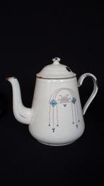 Oude KOFFIEPOT = THEEPOT = Art Deco Decoratie = EMAÏLLE, Ophalen of Verzenden
