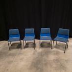 Vintage Stapelstoelen Schröder & Henzelmann - 122 stuks, Ophalen, Gebruikt, Stof, Blauw