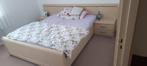 Tweepersoonsbed te koop, Ophalen, Gebruikt, Beige, 200 cm