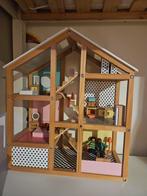 HEMA Houten Poppenhuis, Kinderen en Baby's, Speelgoed | Poppenhuizen, Ophalen, Zo goed als nieuw, Poppenhuis