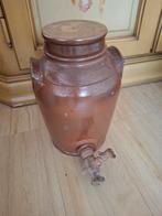 Kruik vaas kraantje bruine Keulse pot, Ophalen, Overige kleuren, Aardewerk of Porselein, Minder dan 50 cm