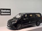 Mercedes-Benz V-Klasse AMG Line - Zwart - 1:18 Norev, Hobby en Vrije tijd, Modelauto's | 1:18, Auto, Nieuw, Norev, Ophalen of Verzenden