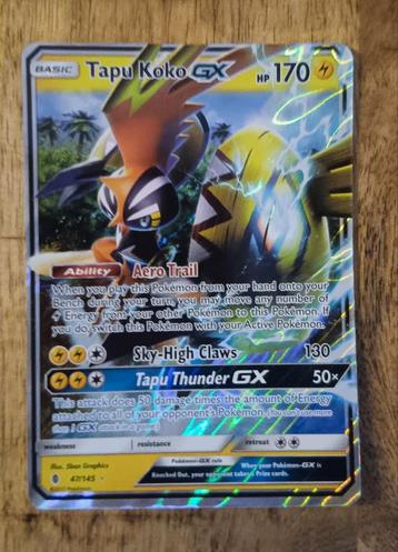 Tapu Koko GX Gaurdians Rising beschikbaar voor biedingen