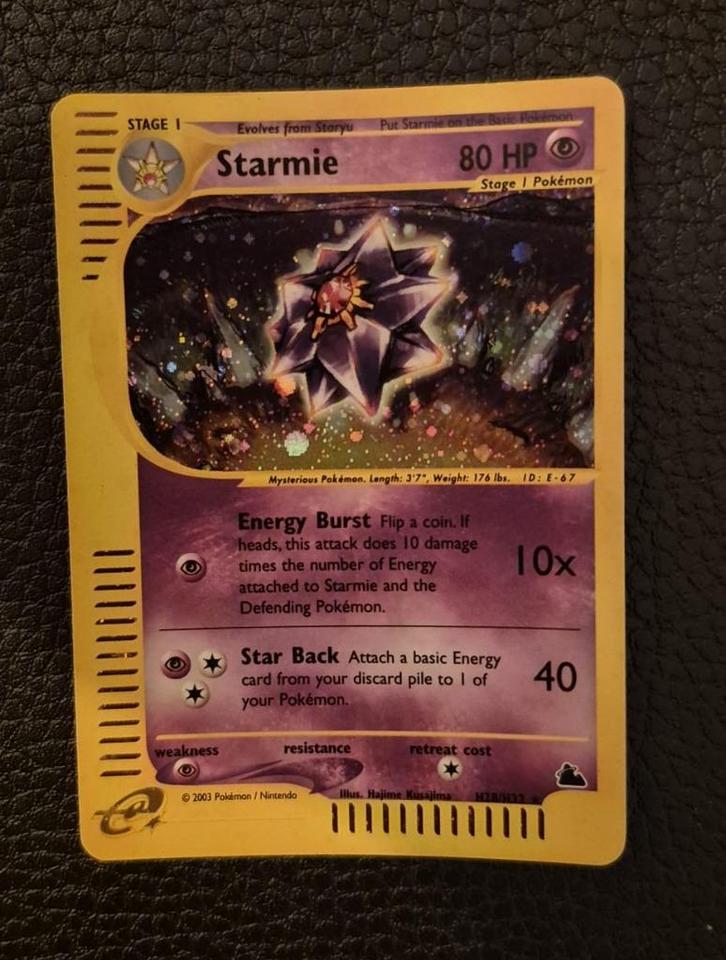 Starmie (SK H28) Skyridge - Singles, Hobby en Vrije tijd, Verzamelkaartspellen | Pokémon, Gebruikt, Losse kaart, Foil, Verzenden