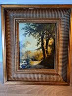 Schilderij Jan Beekhout - Landschap met Rivier, Antiek en Kunst, Kunst | Schilderijen | Klassiek, Ophalen of Verzenden