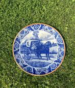 Grote Vintage Delfts Blauw Wandbord 40cm, Ophalen