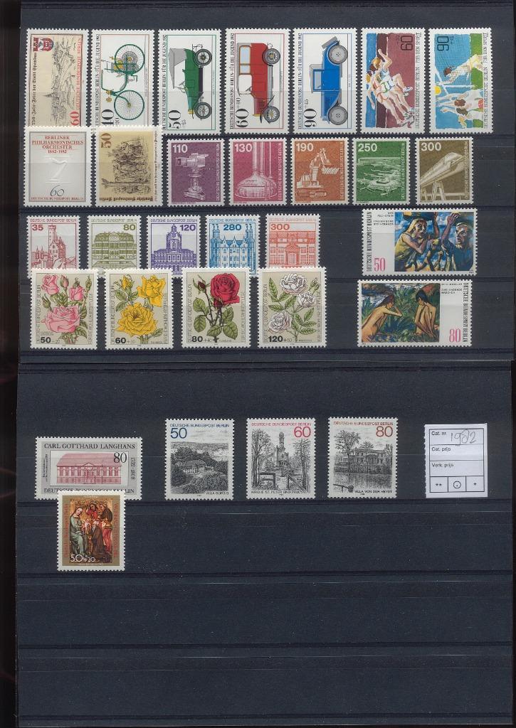 Duitsland Berlijn, Jaargang 1982 compleet postfris., Postzegels en Munten, Postzegels | Europa | Duitsland, Postfris, Overige periodes