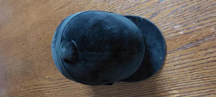 Paardrijcap dames, zwart, maat 54, met kinband, Dieren en Toebehoren, Paardrijkleding, Gebruikt, Dames, Cap, Recreatie, Ophalen of Verzenden