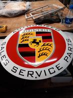 SUPER MOOI GROOT EMAILE BORD  PORSCHE  SERVICE  SALES  PARTS, Verzamelen, Merken en Reclamevoorwerpen, Ophalen of Verzenden, Zo goed als nieuw