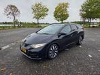 Honda Civic 1.8 104KW Tourer  Sport 2015 Zwart Metallic, Auto's, Honda, Voorwielaandrijving, 65 €/maand, Stof, 142 pk