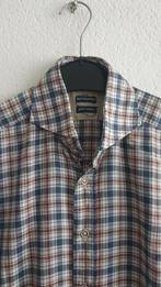 Suitsupply overhemd, ruitpatroon, maat M, Kleding | Heren, Overhemden, Blauw, Zo goed als nieuw, Suitsupply, Halswijdte 39/40 (M)