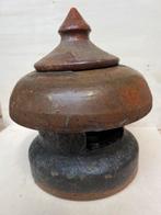 Antieke Porseleinen/ aardenwerk Schoorsteenkap - 23cm, Ophalen of Verzenden