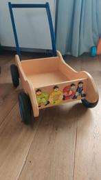 Loopwagen van Dijk toys, Kinderen en Baby's, Speelgoed | Houten speelgoed, Zo goed als nieuw, Ophalen