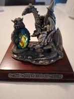 Wizard met draak en kristallen bol, Antiek en Kunst, Ophalen of Verzenden