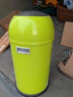 Groene Wesco prullenbak - defect, Ophalen, Gebruikt, Met pedaal, 50 tot 75 cm