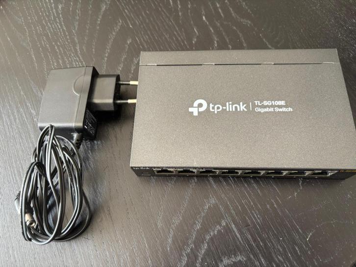 TP-Link TL-SG108E Smart managed 8 poorten, Computers en Software, Netwerk switches, Gebruikt, Ophalen of Verzenden