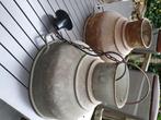 Hang lampen van antieke melkzeef, Huis en Inrichting, Ophalen, Gebruikt, Antiek nostalgisch, Metaal