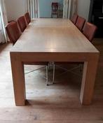 Mooie eikenhouten tafel, Huis en Inrichting, Ophalen, Gebruikt, Eikenhout, 200 cm of meer