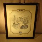 Prachtige Glasgravure - Oostmalle - Swaenepoel - 47x39, Antiek en Kunst, Ophalen of Verzenden