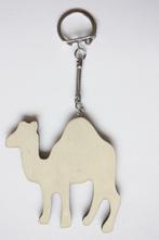 Sleutelhanger hout triplex dromedaris 6,5 x 6,2 cm, dik 3 mm, Materiaal, ., Nieuw, Ophalen of Verzenden