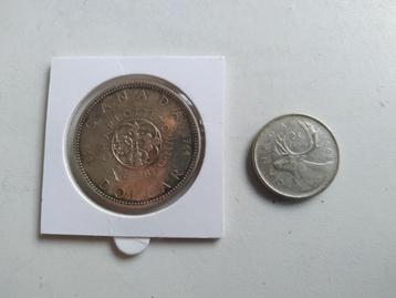 ❤️ Canada one dollar 1964 25 cents 1968 charlottetown 1 beschikbaar voor biedingen
