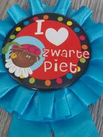 vintage button ' i love Zwarte Piet", Diversen, Sinterklaas, Ophalen of Verzenden, Nieuw