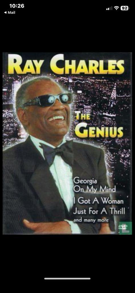 Ray Charles - The Genius DVD, Cd's en Dvd's, Dvd's | Muziek en Concerten, Gebruikt, Muziek en Concerten, Alle leeftijden, Ophalen of Verzenden