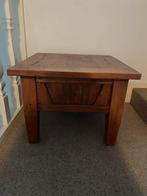 Teak houten bijzettafel, zware kwaliteit 60x60x48, Huis en Inrichting, Tafels | Bijzettafels, Minder dan 55 cm, Vierkant, Zo goed als nieuw