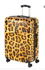 Princess Traveller grote koffer – panterprint – 76 cm, Sieraden, Tassen en Uiterlijk, Hard kunststof, 45 tot 55 cm, Ophalen of Verzenden