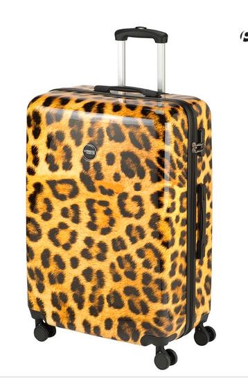 Princess Traveller grote koffer – panterprint – 76 cm beschikbaar voor biedingen