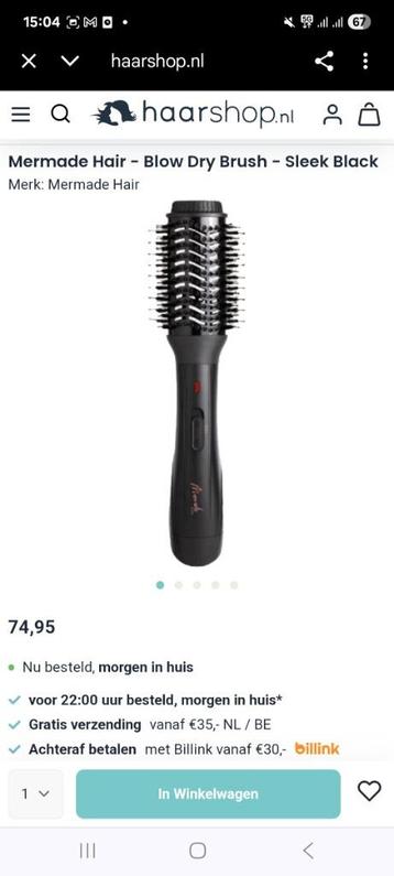 Mermade infrarode föhn brush koopje bulk beschikbaar voor biedingen