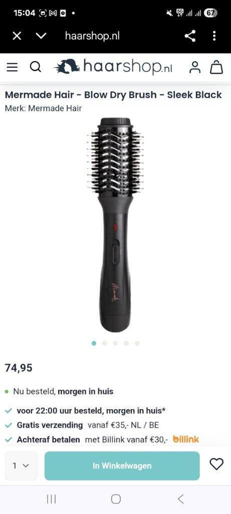 Mermade infrarode föhn brush koopje bulk, Sieraden, Tassen en Uiterlijk, Uiterlijk | Haarverzorging, Nieuw, Krultang of Stijltang